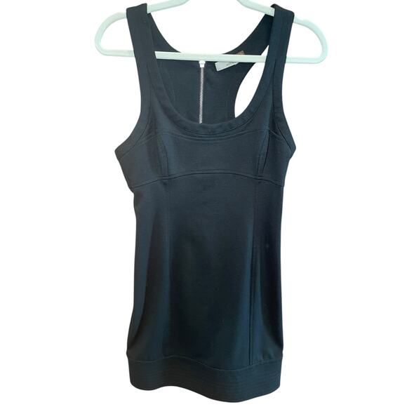 Aritzia Wilfred Women 8 Black Full Back Zipper Racerback Mini Dress - Picture 1 of 8